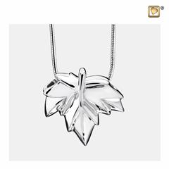 Autumn Leaf Ashes Pendant Pol silver